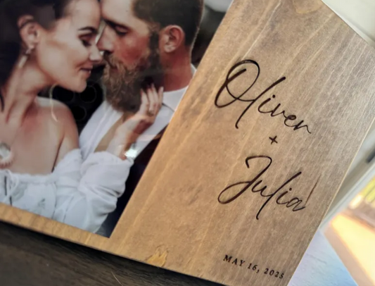 Personalized Wedding Picture Frame: Mr & Mrs