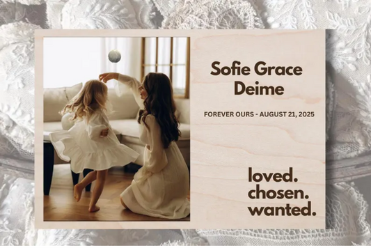 Adoption Keepsake Photo Frame