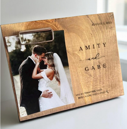 Personalized Wedding Picture Frame: And so together they built a life they Loved.